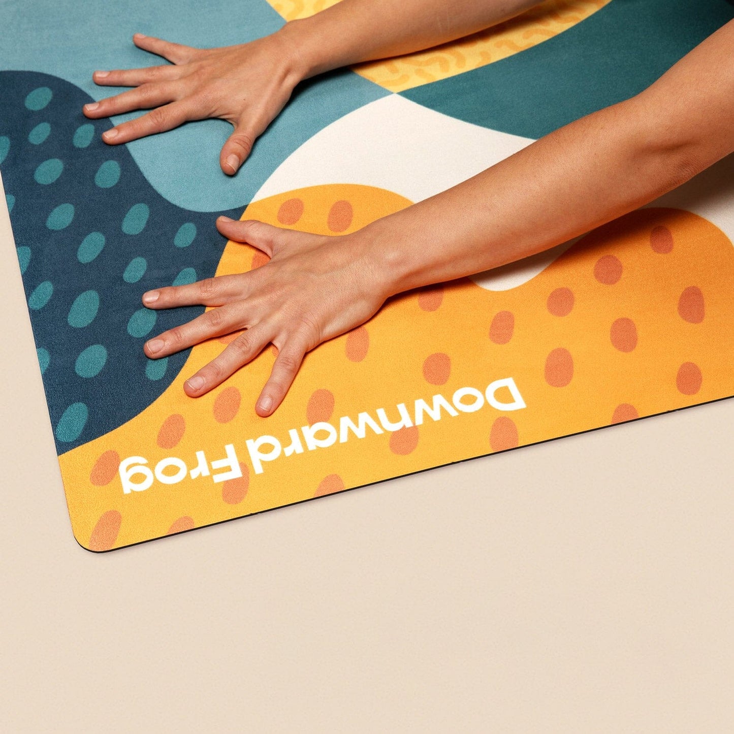 Fruit Salad Travel Yoga Mat downward-frog