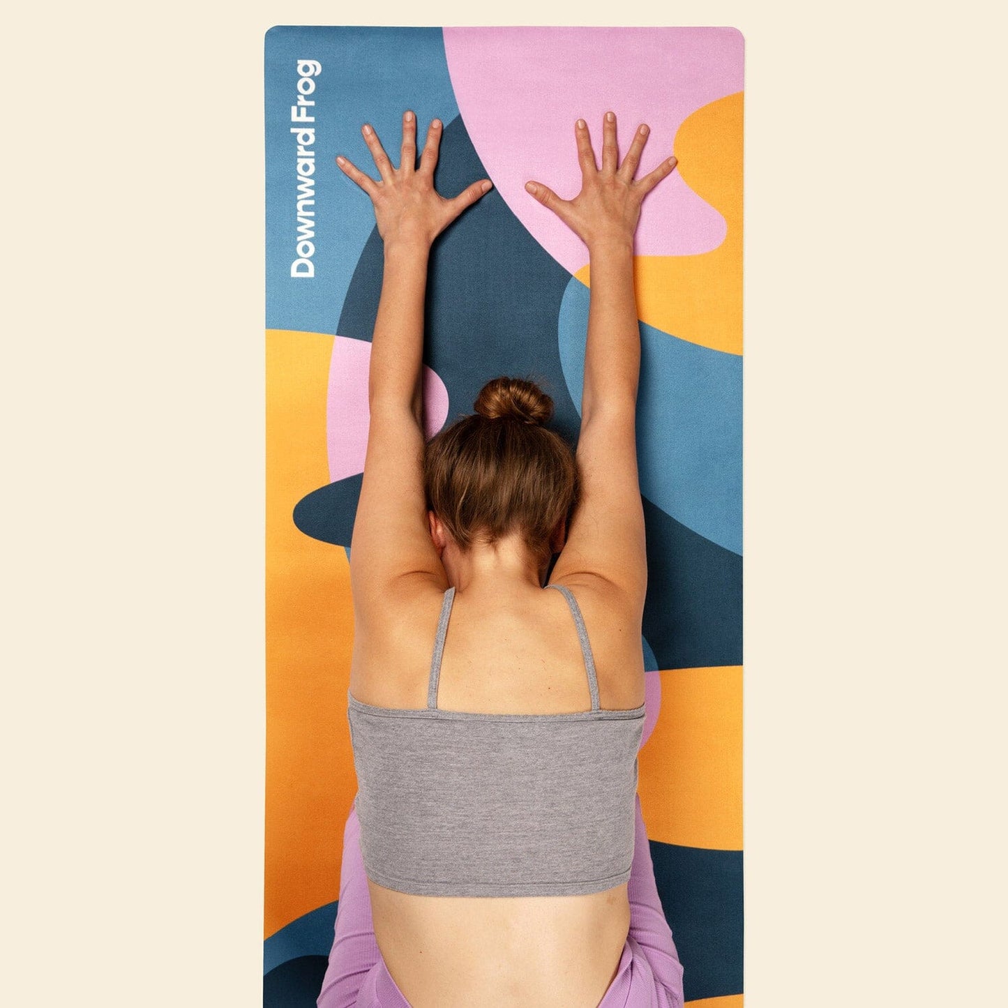 Splobby Travel Yoga Mat Downward-Frog