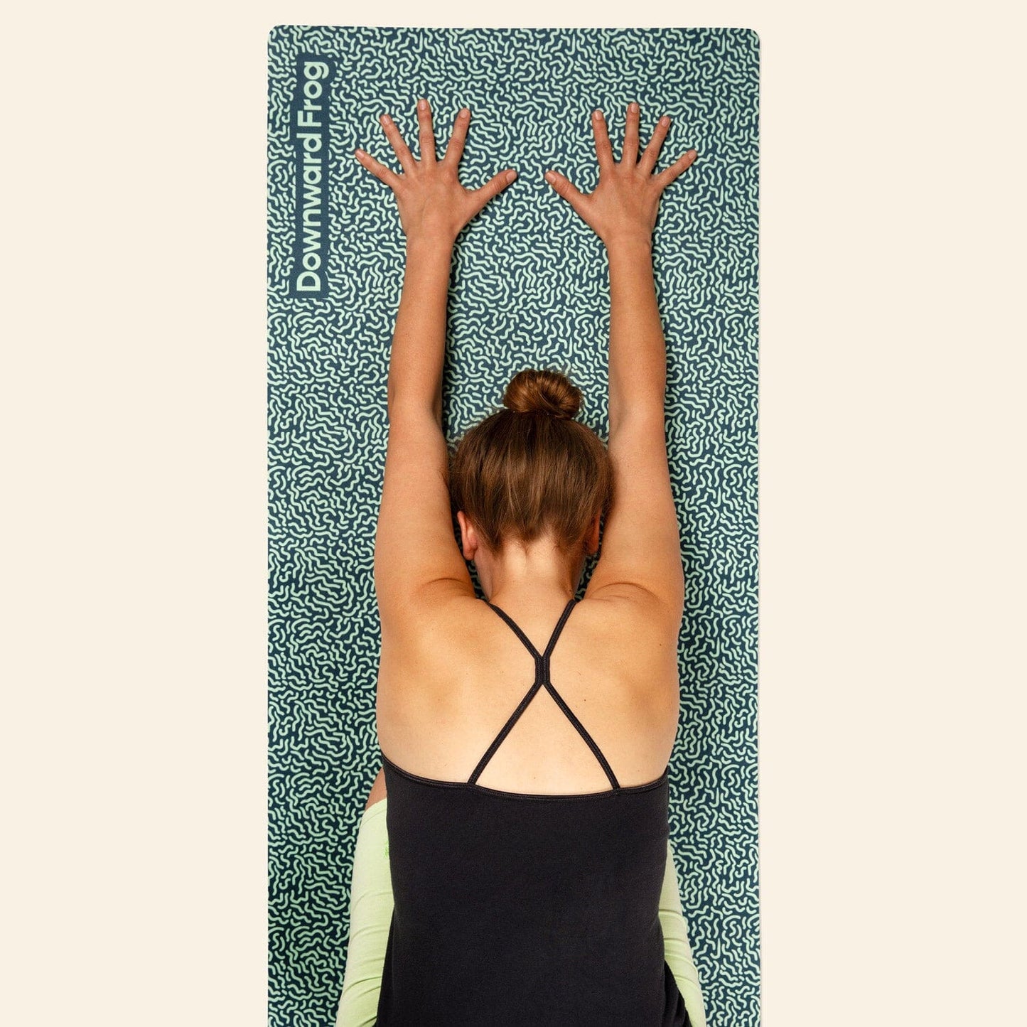 Wormy Travel Yoga Mat Downward-Frog