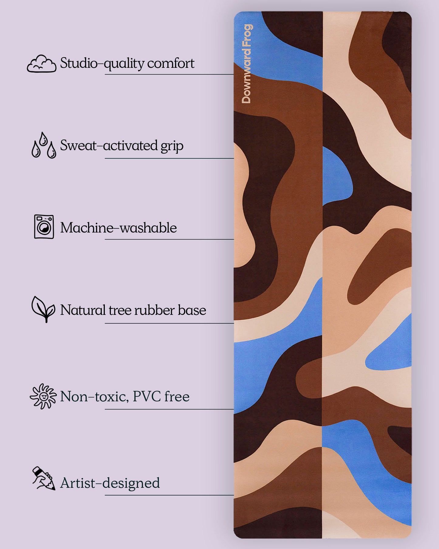 Rocky: Patterned Yoga Mat - 4mm