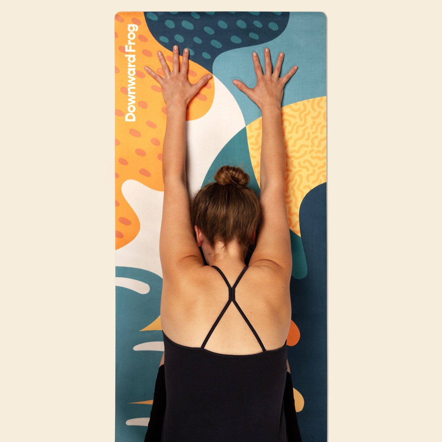 Fruit Salad Travel Yoga Mat downward-frog 